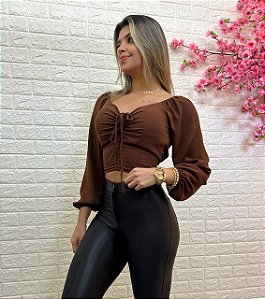 Cropped Gaby Marrom