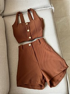 Conjunto Suzane Marrom
