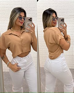 Cropped Cecília Bege