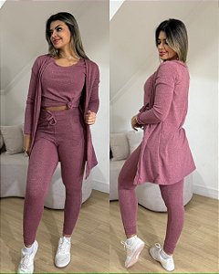 Conjunto 3 peças Rosa