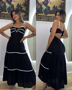 Vestido Franciny Preto