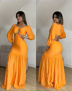 Vestido Sônia Laranja