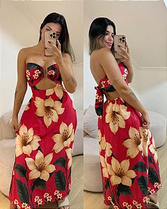 Vestido Amélia Flores Estampado