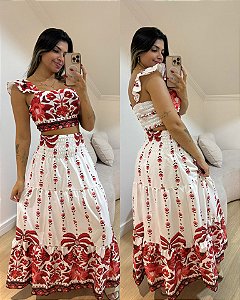 Conjunto Jade Vermelho