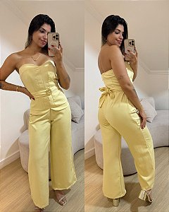 Macacão Lara Amarelo