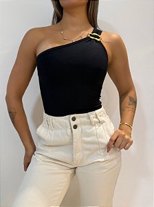 Body Elô Alça Única Preto