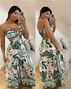 Vestido Lily Verde Flores