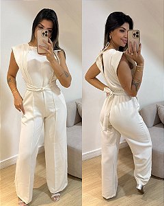 Macacão Laiara Bege