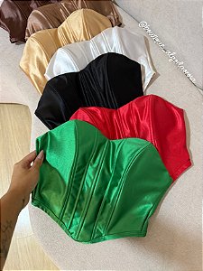 Cropped Corselet Verde