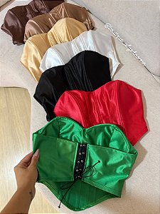 Cropped Corselet Vermelho