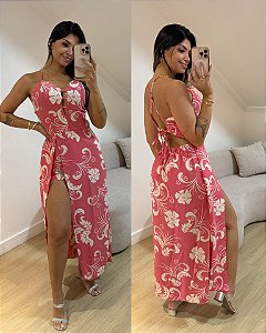 Vestido Elô Rosa Estampa