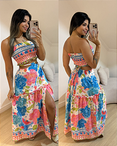 Conjunto Dandara Estampa Colorida