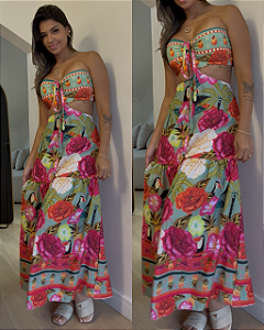 Vestido Lily Estampa Caju