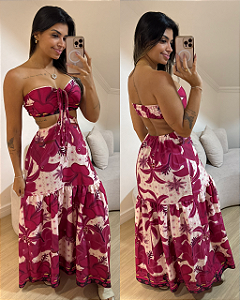 Vestido Lily Estampa Rosa