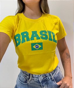 T-shirt Brasil Amarela