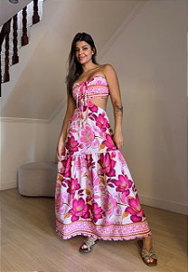 Vestido Lily Estampa Rosa