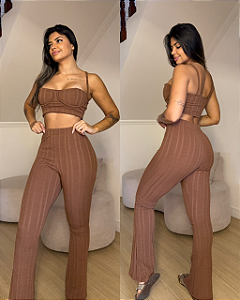 Conjunto Laila Marrom