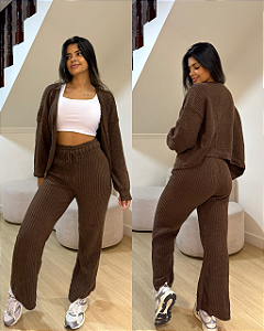 Conjunto Miriam Marrom