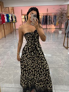 Vestido Michele Estampa Escura