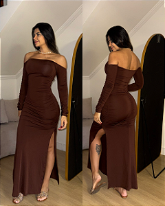Vestido Hanna Marrom