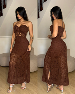Vestido Tawane Marrom