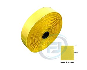 Bobina Unitarização de Medicamentos 4x4 Amarela Picotada S/ Fita Rolo com 10.000 FJ