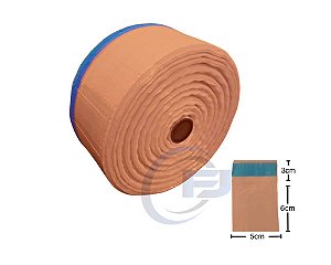 Bobina Unitarização de Medicamentos 5x6 Ambar Picotada C/ Fita Inviolável Rolo com 10.000 FJ