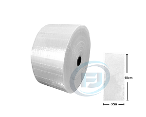 Bobina Unitarização de Medicamentos 3x10 Transparente Picotada S/ fita Rolo com 5.000 FJ