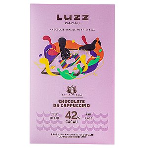 Barra de Chocolate ao Leite 42% de Cappuccino - Luzz Cacau