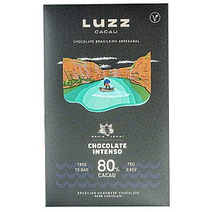 Barra de Chocolate Intenso 80% Cacau - Luzz Cacau
