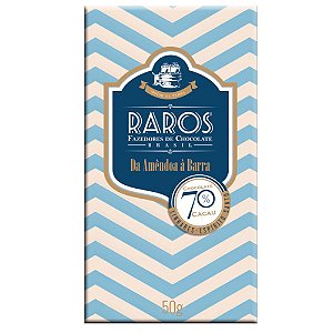 Barra de Chocolate 70% Cacau Origem Linhares - Raros Fazedores de Chocolate