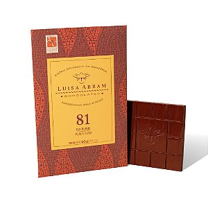 Barra de Chocolate 81% Cacau Rio Purus Luisa Abram