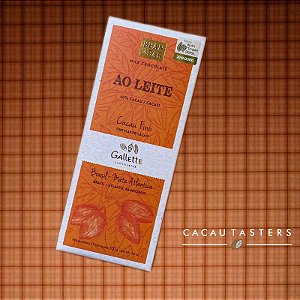 BARRA DE CHOCOLATE AO LEITE 40% CACAU - GALLETTE CHOCOLATES