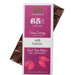 BARRA DE CHOCOLATE 65% CACAU - GALLETTE CHOCOLATES