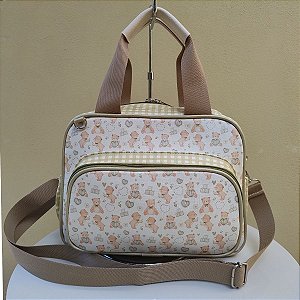 Bolsa Maternidade Elegance Pequena Ursos Verde