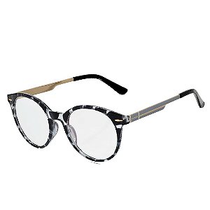 Oculos Armação Grau Feminino Redondo Kallblack AF68260 Ibiza