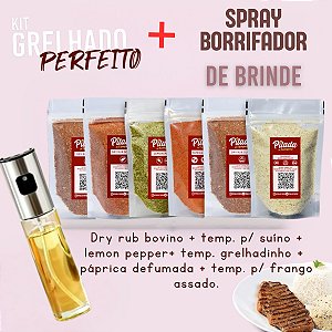 Kit Grelhado Perfeito + Spray Borrifador de Brinde