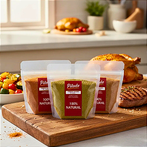 Kit Tempero Natural para Legumes + Tempero Natural para Carnes + Temperos Natural para Aves