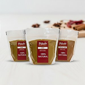 Kit Tempero Sírio + Tempero Chilli + Curry