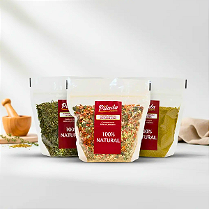Kit Ervas de Provence + Tempero Natural para Legumes + Tempero Natural Edu