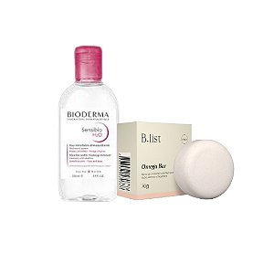 Kit Limpeza Sensibio H2O Bioderma 250ml + Omega BarBlist 70g