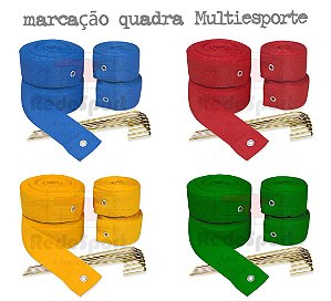 Fita de Marcação Oficial para Quadra Multiesportes - 3 em 1 - (18x9mts)