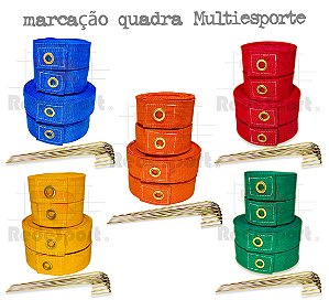 Fita de Marcação Oficial para Quadra Multiesportes - 3 em 1 - (18x9mts)