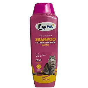 Shampoo e Condicionador Gatos 500 ml - FixaPet