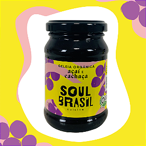 Geleia Orgânica de Açaí com Cachaça - Soul Brasil Cuisine - Soul