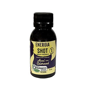ENERGIA - SHOT ORGÂNICO - AÇAÍ com GUARANÁ - 70 ml