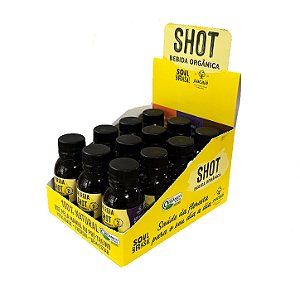 CAIXA SHOT ORGÂNICO ENERGIA- AÇAÍ com GUARANÁ - 12 unidades x 70 ml