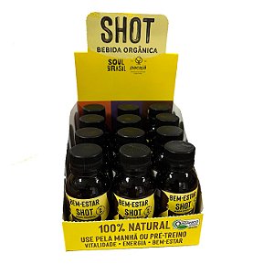 CAIXA SHOT ORGÂNICO BEM ESTAR - CUPUAÇU com CACAU - 70 ml x 12 unidades