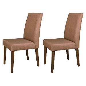 Conjunto 2 Cadeiras Estofadas Alta Qualidade Ester R Decor