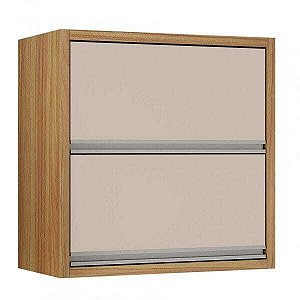 Armário Aéreo 2 Portas Basculantes Chf Móveis Carvalho/Off White